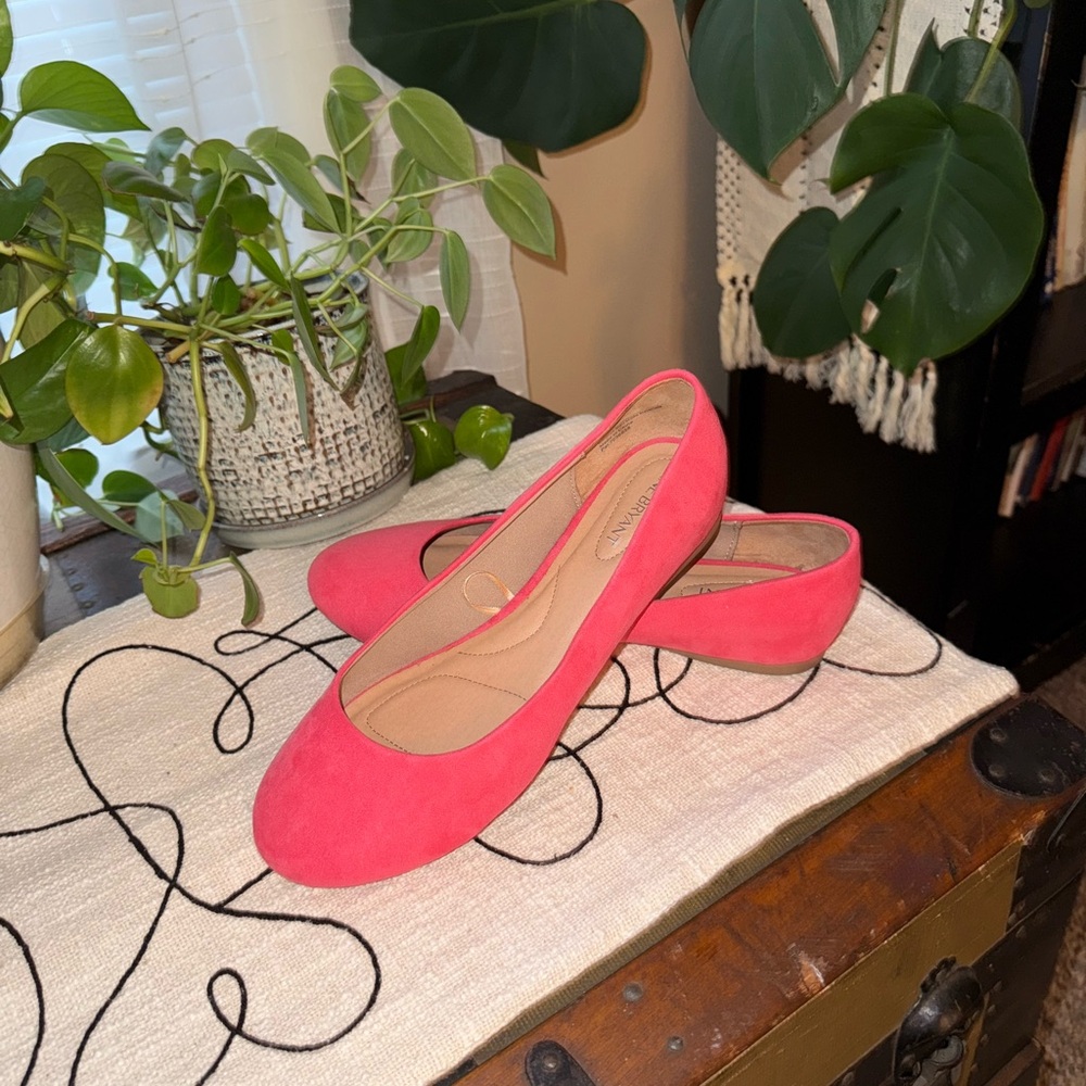 Lane Bryant Vibrant Pink Flats